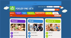 Desktop Screenshot of pokusyprodeti.cz