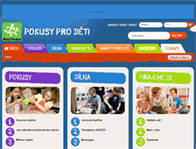 Tablet Screenshot of pokusyprodeti.cz